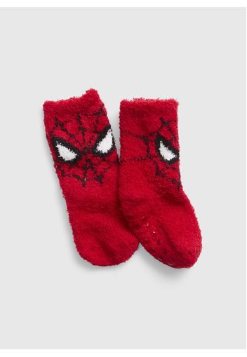 GAP - Calze antiscivolo disegno Marvel Spider-Man, Uomo, Rosso, Taglia 0-2 Y