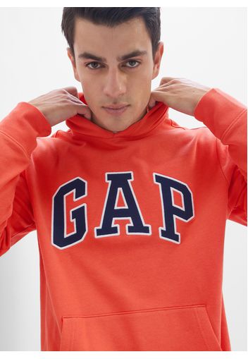 GAP - Felpa in French Terry con ricamo logo, Uomo, Rosso, Taglia L