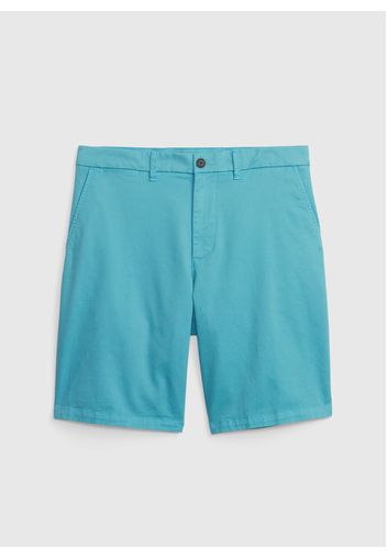 GAP - Bermuda in cotone stretch, Uomo, Azzurro, Taglia 29