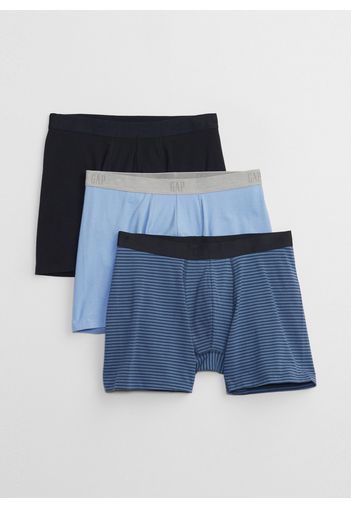 GAP - Tripack boxer in cotone stretch, Uomo, Multicolor, Taglia XL