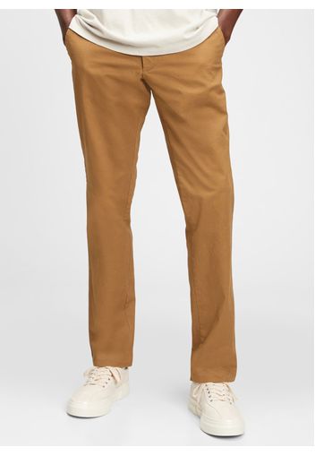 GAP - Pantaloni slim fit in cotone stretch, Uomo, Marrone, Taglia 30X30