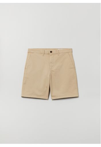 GAP - Shorts in cotone stretch, Uomo, Beige, Taglia 33