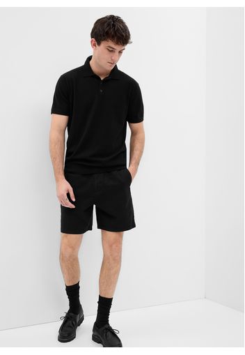 GAP - Shorts in lino e cotone, Uomo, Nero, Taglia XXL