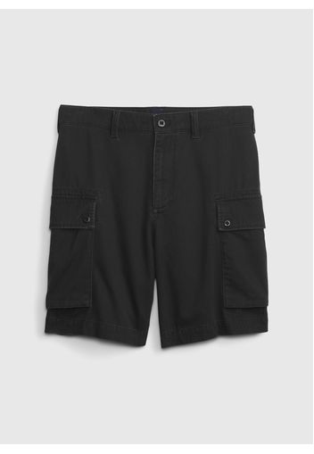 GAP - Bermuda cargo in cotone, Uomo, Nero, Taglia 29