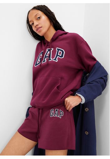 GAP - Felpa con cappuccio ricamo logo, Donna, Viola, Taglia M