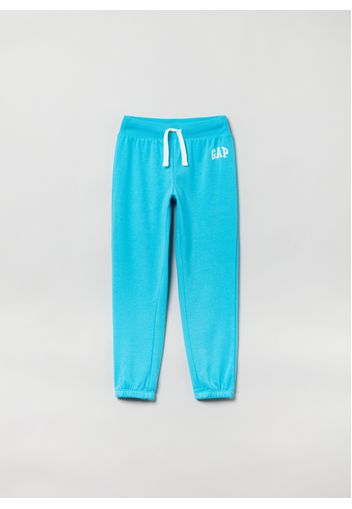 GAP - Joggers in felpa con stampa logo, Donna, Azzurro, Taglia M