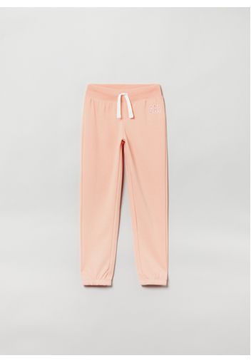 GAP - Joggers in felpa con stampa logo, Donna, Rosa, Taglia L