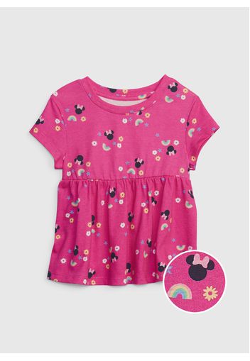 GAP - T-shirt con stampa Disney Minnie, Donna, Rosa, Taglia 18-24