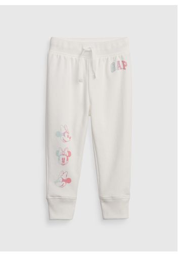 GAP - Joggers con stampa Disney e logo, Donna, Bianco, Taglia 0-3M