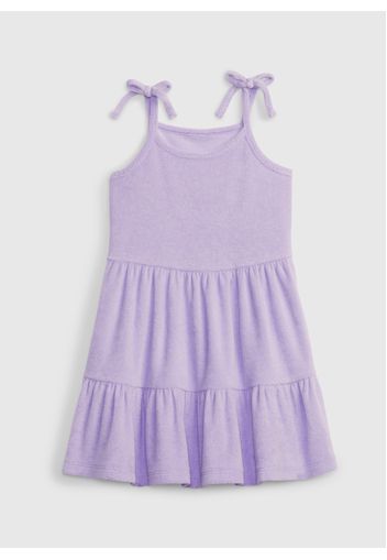 GAP - Vestito a balze in spugna, Donna, Viola, Taglia 4YRS