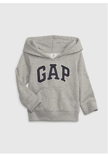 GAP - Felpa con cappuccio e patch logo, Uomo, Grigio, Taglia 3-6M