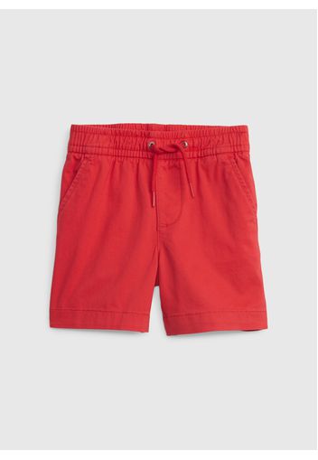 GAP - Shorts in cotone stretch con coulisse, Uomo, Rosso, Taglia 3YRS