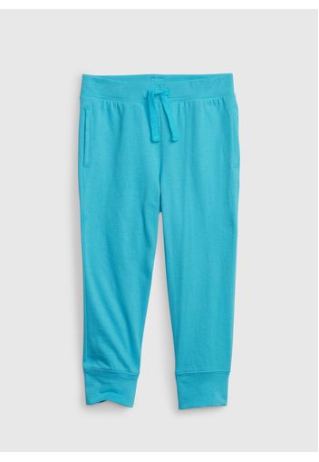 GAP - Joggers in cotone bio con coulisse, Uomo, Azzurro, Taglia 18-24