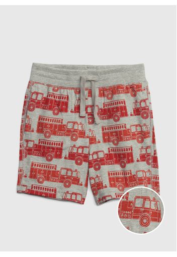 GAP - Shorts con stampa camion dei pompieri, Uomo, Multicolor, Taglia 5YRS