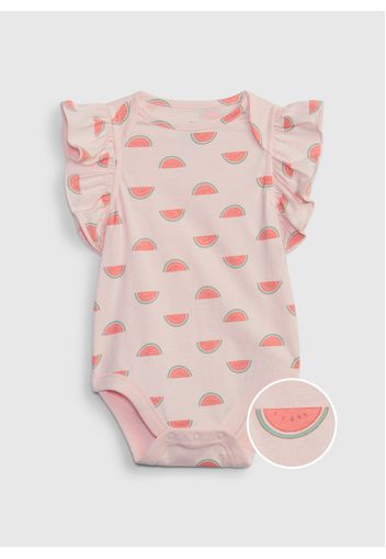 GAP - Body in cotone con stampa anguria, Rosa, Taglia 0-3M