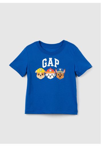 GAP - T-shirt con stampa Paw Patrol e logo, Uomo, Blu, Taglia 12-18