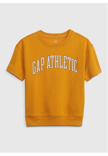 GAP - Felpa a maniche corte con logo Athletic, Uomo, Arancione, Taglia 2YRS