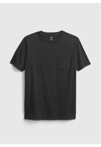 GAP - T-shirt in cotone con tasca, Uomo, Nero, Taglia XXL