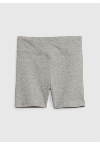 GAP - Shorts ciclista in cotone stretch, Donna, Grigio, Taglia S