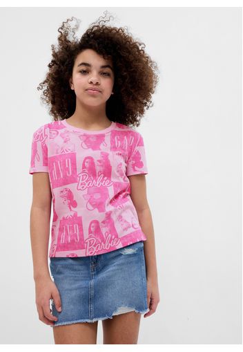 GAP - T-shirt con stampa all-over Barbie™, Donna, Rosa, Taglia L