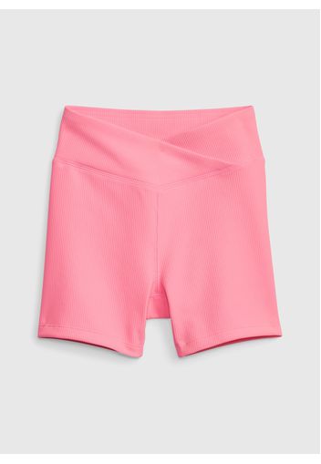 GAP - Shorts ciclista a costine stretch, Donna, Rosa, Taglia XS