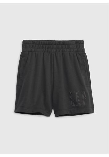 GAP - Shorts con ricamo logo, Grigio, Taglia XS