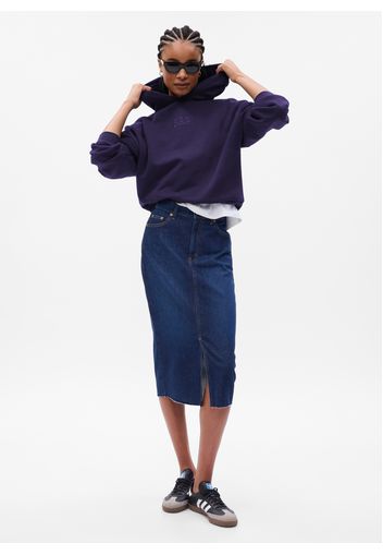 GAP - Felpa oversize con cappuccio, Donna, Viola, Taglia S