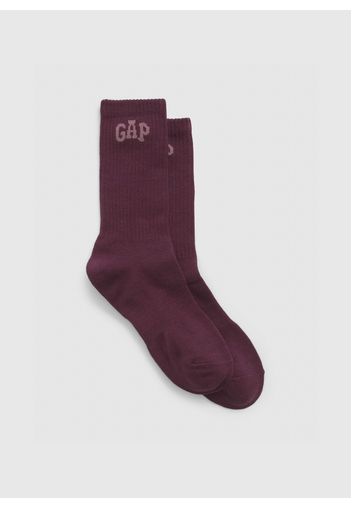 GAP - Calze corte con logo jacquard, Uomo, Viola, Taglia S-M