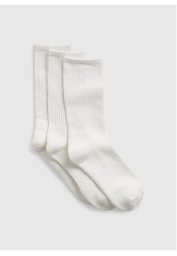 GAP - Tripack calze corte stretch, Uomo, Bianco, Taglia M-L