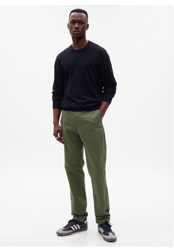 GAP - Pantaloni slim fit in cotone stretch, Uomo, Verde, Taglia 36X34