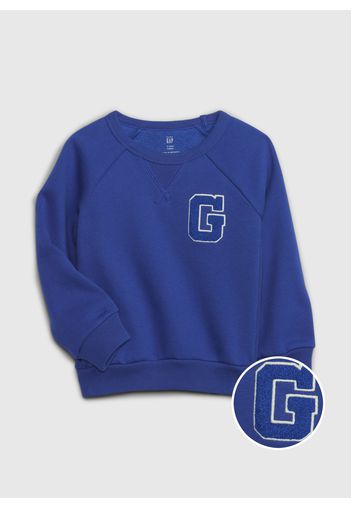 GAP - Felpa girocollo con ricamo logo, Uomo, Blu, Taglia 5YRS