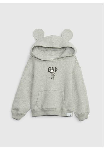 GAP - Felpa con cappuccio 100° Anniversario, Donna, Grigio, Taglia 18-24M\80-86