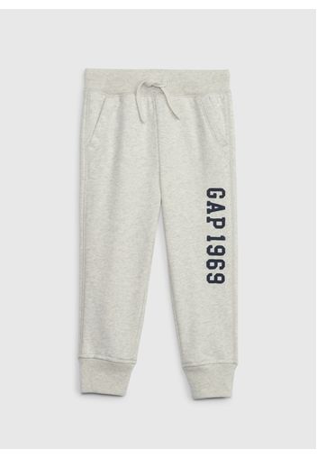 GAP - Joggers in felpa con patch logo, Uomo, Grigio, Taglia 4YRS