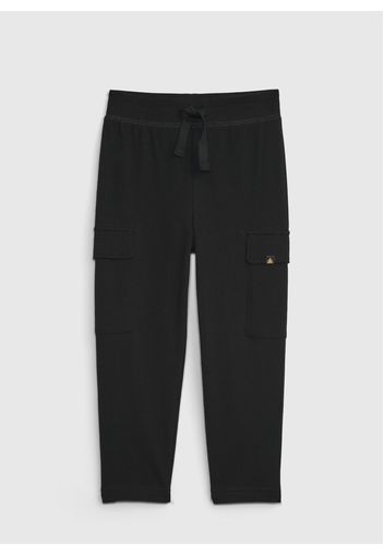 GAP - Joggers cargo con coulisse, Uomo, Nero, Taglia 4Y\104