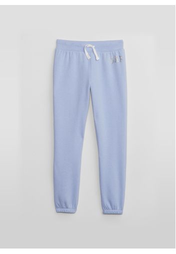 GAP - Joggers in felpa con stampa logo, Donna, Azzurro, Taglia L\140