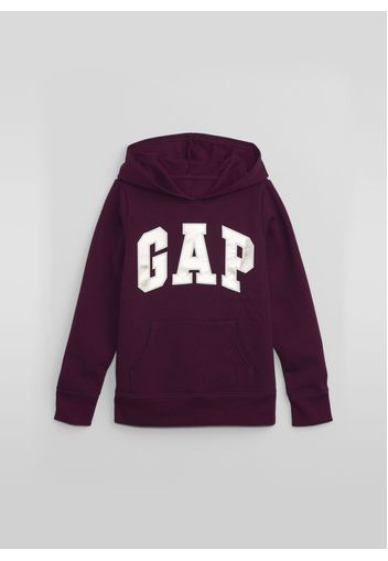 GAP - Felpa con cappuccio e stampa logo, Donna, Viola, Taglia L\140