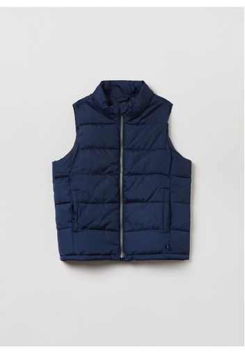 GAP - Gilet trapuntato full-zip, Uomo, Blu, Taglia S