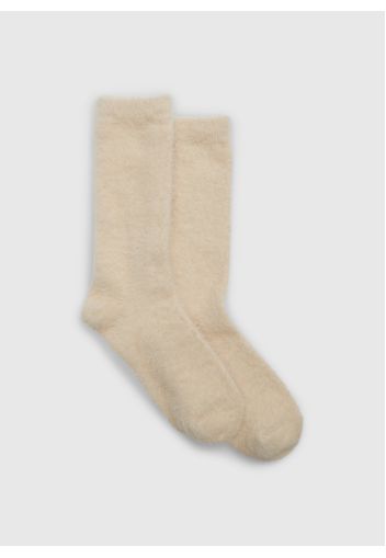 GAP - Calze corte in filato peloso, Donna, Beige, Taglia TAGLIA UNICA