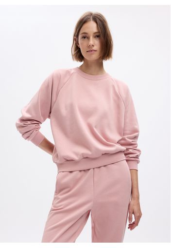 GAP - Felpa girocollo con maniche raglan, Donna, Rosa, Taglia XL