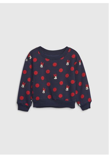 GAP - Felpa girocollo con stampa Disney, Donna, Blu, Taglia 5Y\110