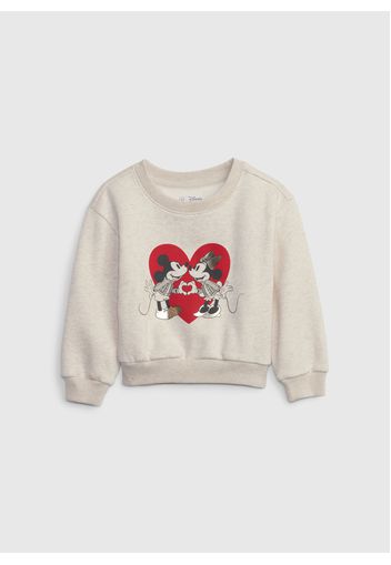 GAP - Felpa girocollo con stampa Disney, Donna, Grigio, Taglia 4Y\104