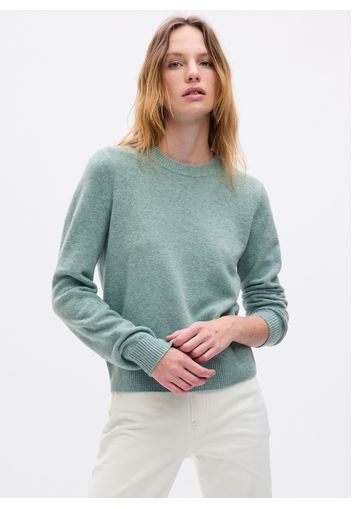 GAP - Pullover con scollo rotondo, Donna, Azzurro, Taglia M