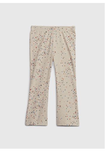 GAP - Leggings flare fit con stampa, Donna, Beige, Taglia 3Y\98