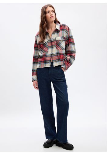 GAP - Camicia cropped, Donna, Multicolor, Taglia M