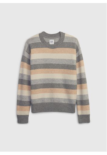 GAP - Pullover girocollo a righe, Uomo, Multicolor, Taglia S\116-122