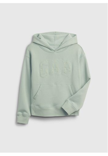 GAP - Felpa con cappuccio e ricamo logo, Uomo, Verde, Taglia XL\152-158