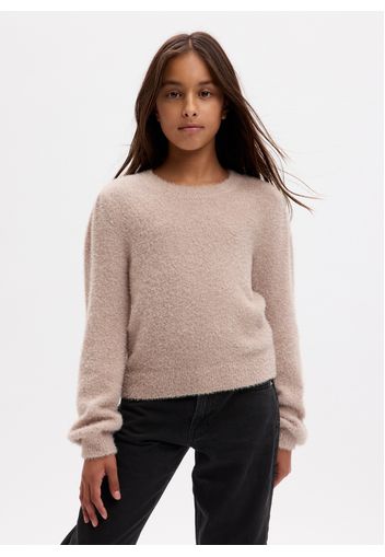 GAP - Pullover in filato peloso con lurex, Donna, Rosa, Taglia XS\104-110