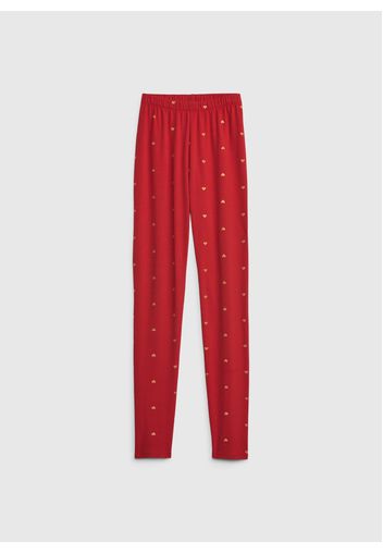 GAP - Leggings in cotone stretch, Donna, Rosso, Taglia L\140