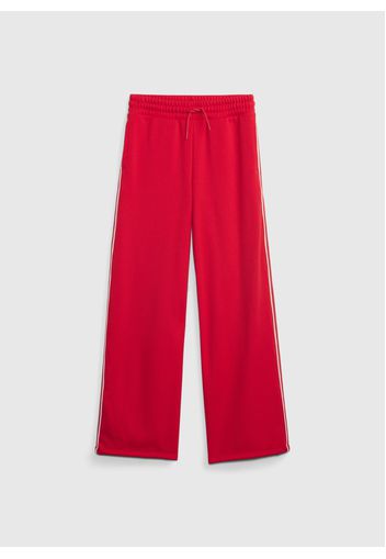 GAP - Joggers wide leg con bande a contrasto, Donna, Rosso, Taglia XL\152