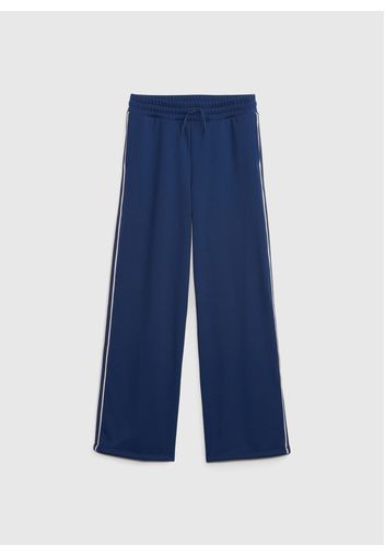 GAP - Joggers wide leg con bande a contrasto, Donna, Blu, Taglia S\116-122